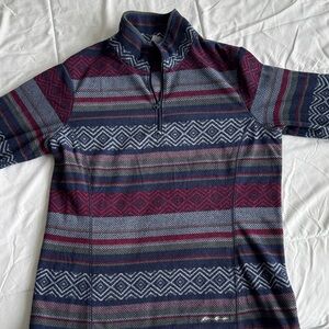 Women’s long sleeve 1/4 zip fleece.